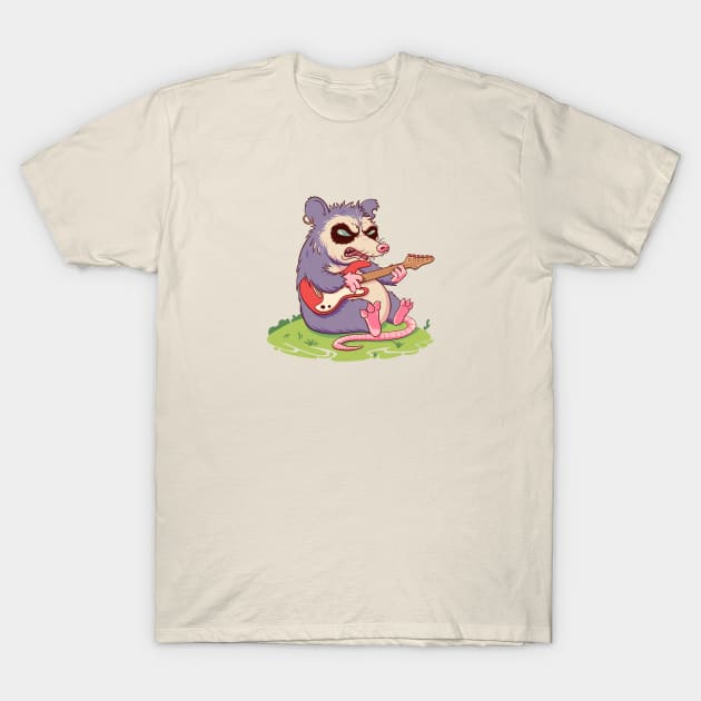 The opossum is ready for the rock concert T-Shirt by Verbinavision